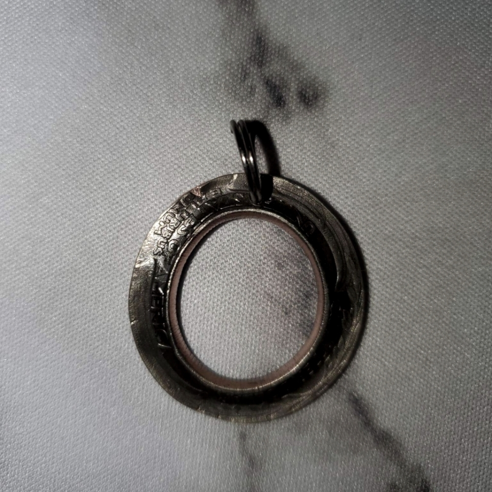 1978 quarter dollar inside out pendent